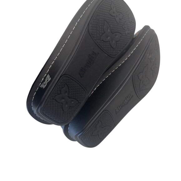 Alegria DEB-484 Womens SZ 38 Slip-On Shoes With Multicolor Sugar Skull Print - Picture 4 of 16